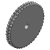 Einfachkettenradscheibe 1 1/2 x 1", für Rollenkette nach DIN 8187 - ISO/R 606 311-700-031(ISO)