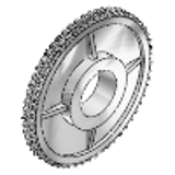 Taper-Kettenrad - 1/2 x 5/16", aus Stahl, für Rollenkette nach DIN 8187 - ISO/R