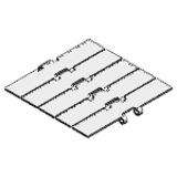 Scharnierbandketten - aus vegütetem Stahl / rostfreiem Sonderstahl, geradgängig, DIN 8153 - ISO 4348