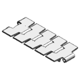 Scharnierbandketten - aus vegütetem Stahl / rostfreiem Sonderstahl, kurvengängig, DIN 8153 - ISO 4348