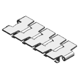 Scharnierbandketten - aus vegütetem Stahl / rostfreiem Sonderstahl, kurvengängig mit TAP, DIN 8153 - ISO 4348